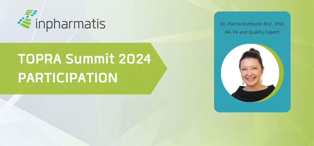 Dr. Polina Dombure, Inpharmatis CEO, Participated in TOPRA Summit 2024